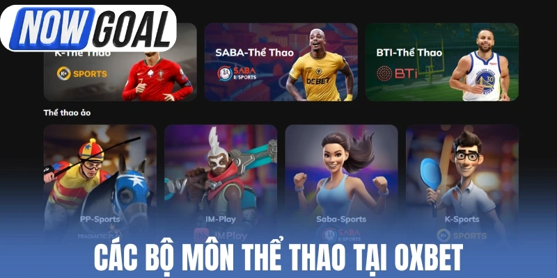 Các bộ môn thể thao tại Oxbet