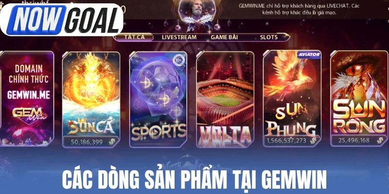 Các dòng sản phẩm tại Gemwin