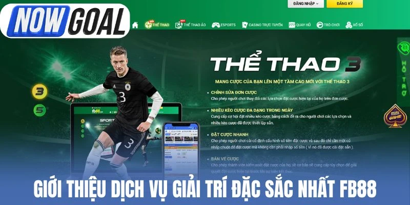 Giới thiệu dịch vụ giải trí đặc sắc nhất FB88