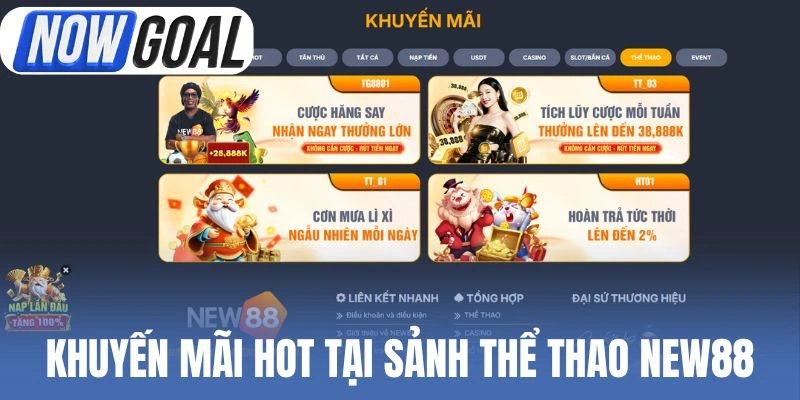 Khuyến mãi hot tại sảnh thể thao New88