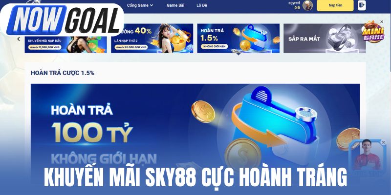 Khuyến mãi Sky88 cực hoành tráng