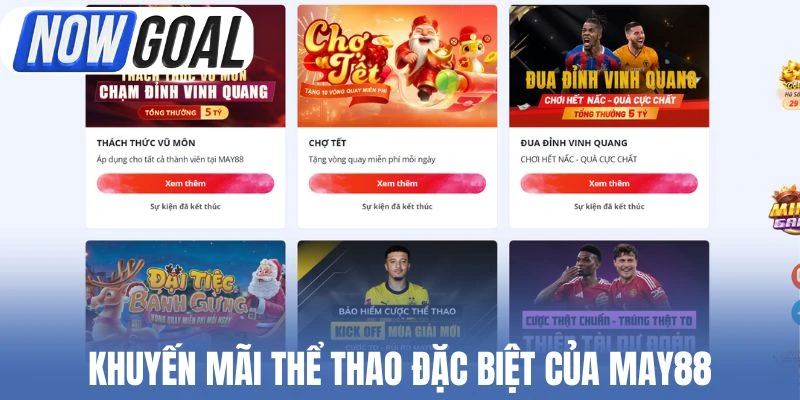 Khuyến mãi thể thao đặc biệt của May88