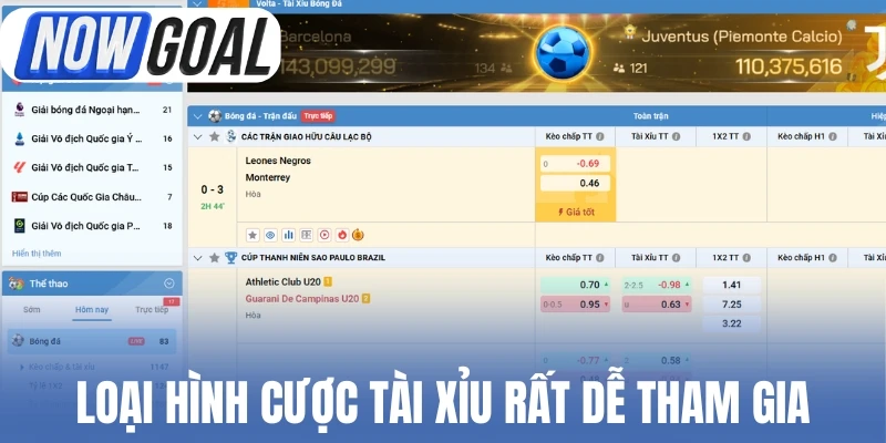 Loại hình cược Tài xỉu rất dễ tham gia