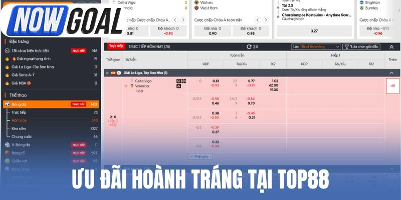 Ưu đãi hoành tráng tại Top88