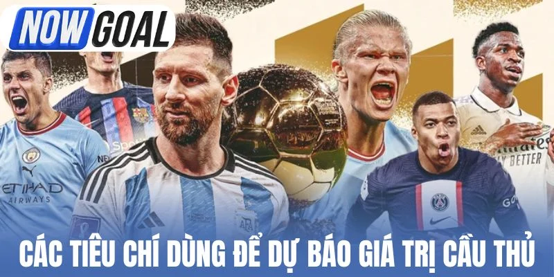 Các tiêu chí dùng để dự báo giá trị cầu thủ