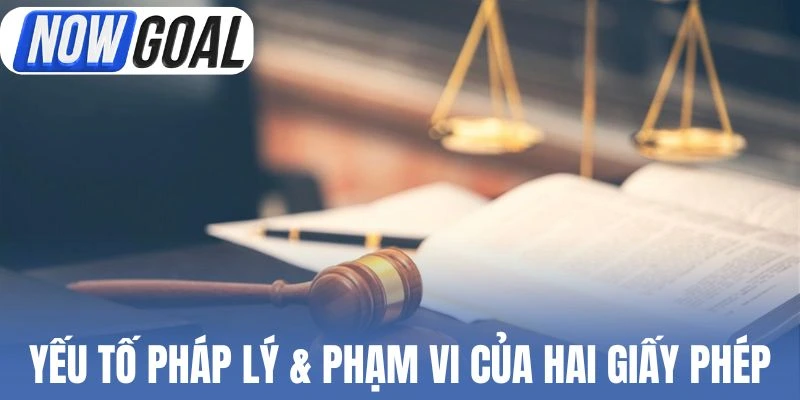 Yếu tố pháp lý & phạm vi của hai giấy phép